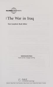 Tapa de The war in Iraq