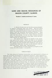Tapa de Sand and gravel resources of Mason County, Illinois