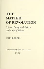 Tapa de The Matter of Revolution