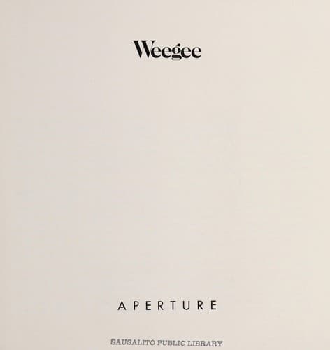 Tapa de Weegee