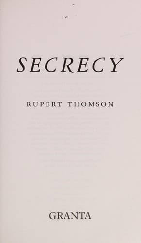 Tapa de Secrecy