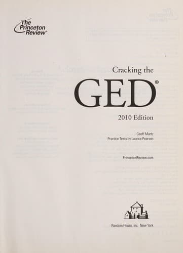 Tapa de Cracking the GED