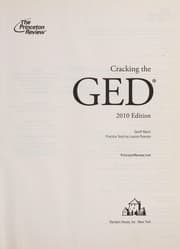 Tapa de Cracking the GED