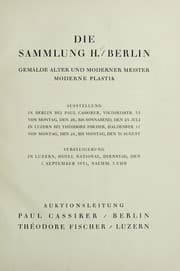 Tapa de Die Sammlung H., Berlin