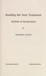 Tapa de Reading the New Testament