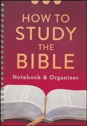 Tapa de HOW TO STUDY THE BIBLE NOTEBOOK AND ORGANIZER