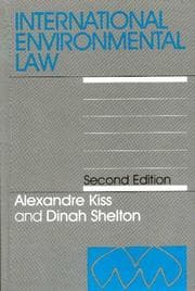 Tapa de International environmental law