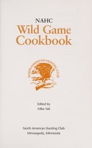 Tapa de NAHC wild game cookbook