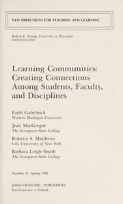 Tapa de Learning communities