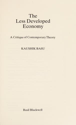 Tapa de The less developed economy