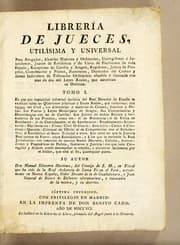Tapa de Librería de jueces, utilísima y universal