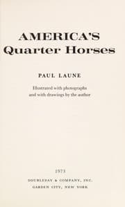 Tapa de America's quarter horses