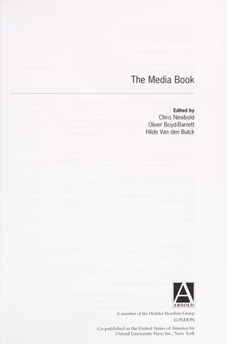 Tapa de The media book