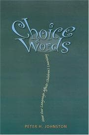 Tapa de Choice Words