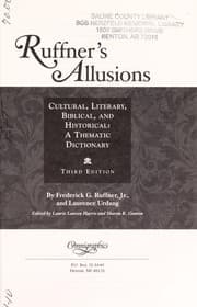 Tapa de Ruffner's allusions--cultural, literary, biblical, and historical