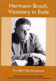 Tapa de Hermann Broch, visionary in exile