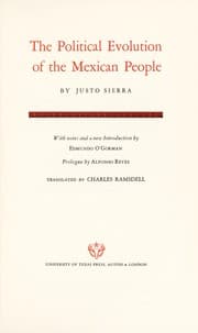 Tapa de The political evolution of the Mexican people