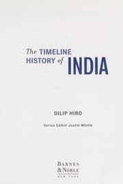 Tapa de The timeline history of India