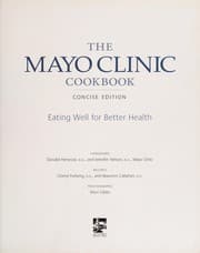 Tapa de The Mayo Clinic cookbook