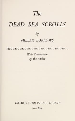 Tapa de The Dead Sea scrolls