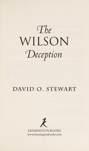 Tapa de The Wilson deception