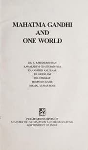 Tapa de Mahatma Gandhi and one world