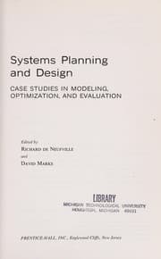 Tapa de Systems planning and design: case studies in modeling, optimization, and evaluation
