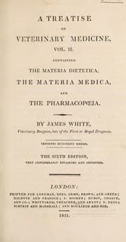 Tapa de A compendium of the veterinary art. Containing plain and concise rules for the treatment of all the disorders and accidents to which the horse is liable, with observations on grooming, feeding, exercise, and the construction of stables. Also a brief description of ... the horse's foot ...