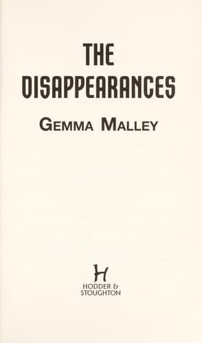 Tapa de The disappearances
