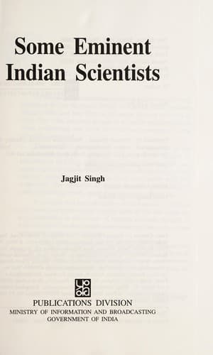 Tapa de Some eminent Indian scientists