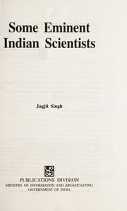 Tapa de Some eminent Indian scientists