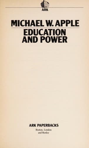 Tapa de Education and power