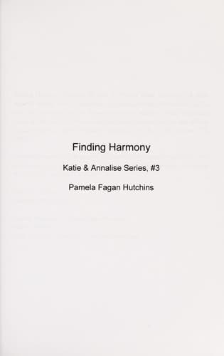 Tapa de Finding harmony