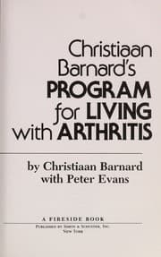 Tapa de Christiaan Barnard's Program for living with arthritis