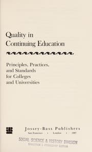 Tapa de Quality in continuing education