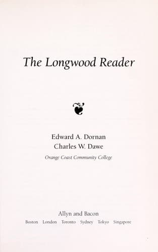 Tapa de The Longwood reader