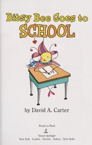Tapa de Bitsy Bee goes to school