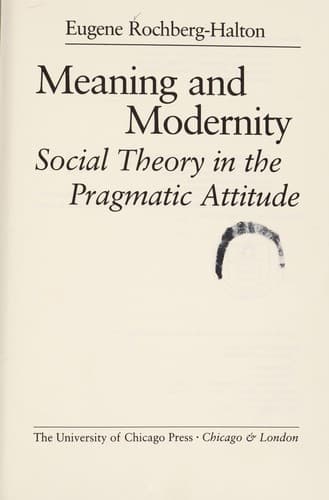 Tapa de Meaning and Modernity