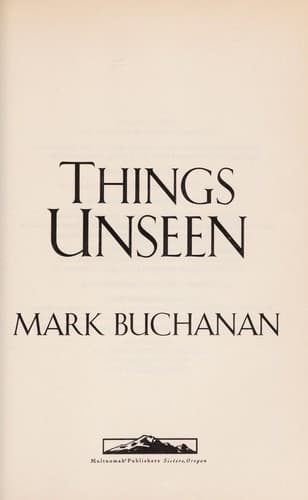Tapa de Things Unseen