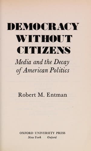 Tapa de Democracy without citizens