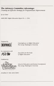 Tapa de The advisory committee advantage