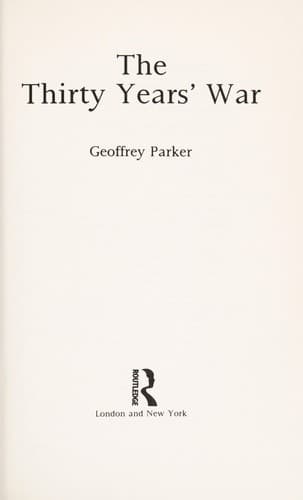 Tapa de The Thirty Years' War