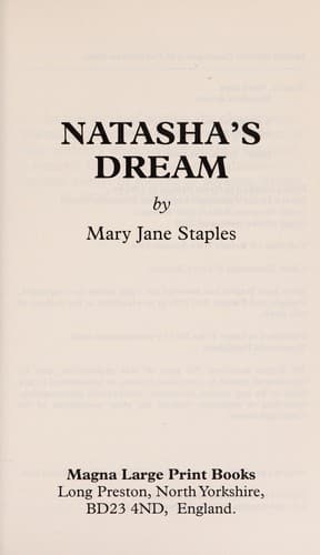 Tapa de Natasha's dream