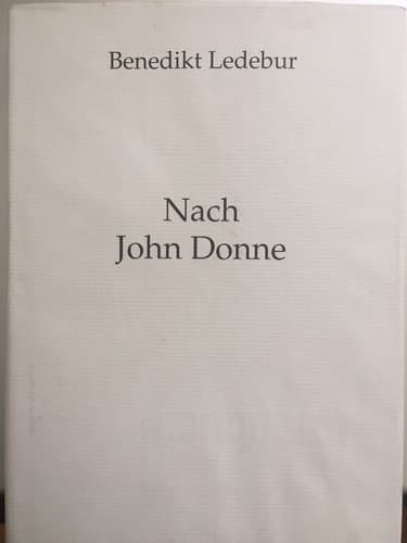Tapa de Nach John Donne