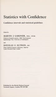 Tapa de Statistics with confidence
