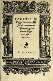 Tapa de Facetie di Poggio firorentino
