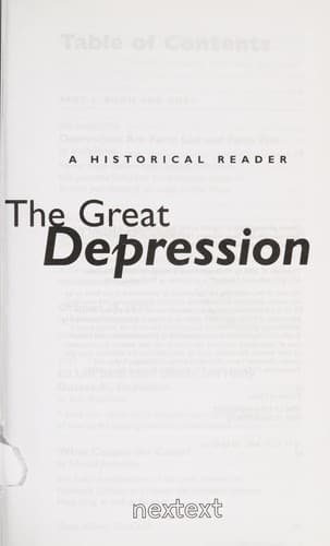 Tapa de The Great Depression