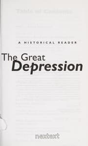 Tapa de The Great Depression