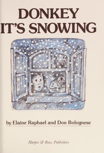 Tapa de Donkey it's snowing