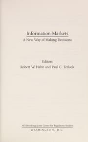 Tapa de Information markets